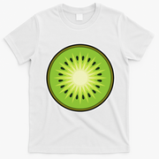 Kiwi Lazy DIY Halloween Costume Funny Tropical Sliced Fruit T-Shirt - White