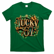 Lucky 67 St Patrick’s Day 6-7 Meme  T-Shirt - Green