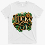Lucky 67 St Patrick’s Day 6-7 Meme  T-Shirt - White