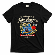Lake America Canada Satire Eagle Ontario Political Humor T-Shirt - Black