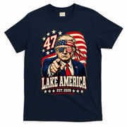 Lake America EST 2026 Ontario Trump T-Shirt - Navy Blue