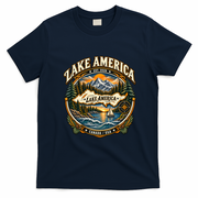 Lake America Est 2026 Canada USA T-Shirt - Navy Blue
