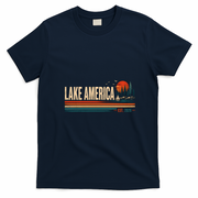 Lake America EST 2026 Retro Vintage T-Shirt - Navy Blue