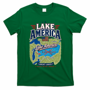 Lake America Great Lakes Not Lake Ontario T-Shirt - Irish Green