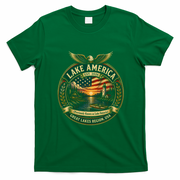 Lake America Great Lakes Vintage USA T-Shirt - Irish Green