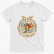 Lake America Great Lakes Vintage USA T-Shirt - White
