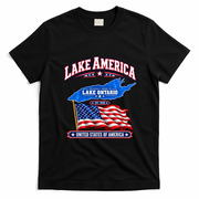Lake America Ontario USA EST 2026 T-Shirt - Black