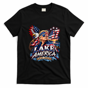 Lake America Ontario TRUMP 47 PATRIOTIC USA T-Shirt - Black