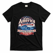 Lake America Previously Ontario Canada Trump 47 T-Shirt - Black