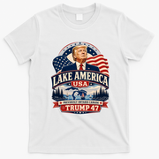 Lake America USA Trump 47 Previously Canada Ontario T-Shirt - White