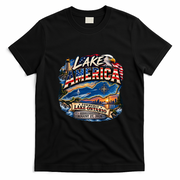 Lake America Vintage Style Formerly Ontario T-Shirt - Black
