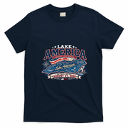 Lake America Vintage T-Shirt - Navy Blue