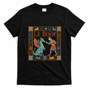 Le Boop Medieval Knight Dragon Fantasy T-Shirt - Black