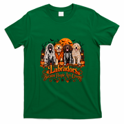 Labradors Because People Are Creepy Halloween Dogs Costume T-Shirt - Irish Green