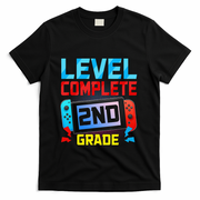 Level Complete 2nd Grade Video Game Last Day Of School T-Shirt - Black