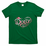 Love Dolly Heart Country Music Fans T-Shirt - Irish Green