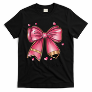 Last Day Of School Coquette Bow Teachers Graduatio T-Shirt - Black