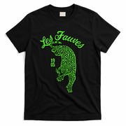Les Fauves Vintage Leopard  T-Shirt - Black