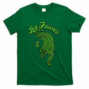 Les Fauves Vintage Leopard  T-Shirt - Green