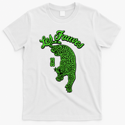 Les Fauves Vintage Leopard  T-Shirt - White
