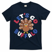 Lets Go Buffalo Turkey Football Thanksgiving Funny Funny T-Shirt - Navy