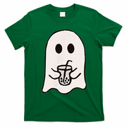Little Ghost Ice Coffee Happy Halloween T-Shirt - Irish Green