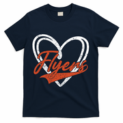Love Heart Flyers T-Shirt - Navy