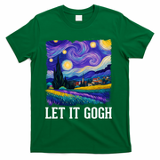 Let It Gogh Funny Art Starry Night T-Shirt - Green