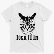Lock It In: Fierce Cat T-Shirt - White