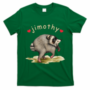 Love Jimothy Raccoon Seattle Feral Funny Trash Panda T-Shirt - Irish Green