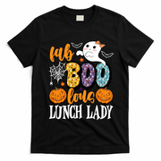 Lunch Lady Boo Halloween Festive Cute T-Shirt - Black