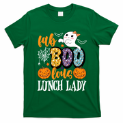 Lunch Lady Boo Halloween Festive Cute T-Shirt - Irish Green