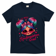 Lil Miss Kindergarten Grad Graduation Last Day Kindergarten T-Shirt - Navy