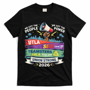 Labor Movement UTLA SEIU AALA Union Strong Protest T-Shirt - Black