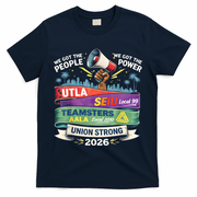 Labor Movement UTLA SEIU AALA Union Strong Protest T-Shirt - Navy