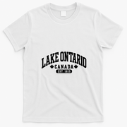 Lake Ontario Canada Vintage EST 1615 Canadian Pride T-Shirt - White