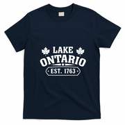 Lake Ontario EST 1763 Canada T-Shirt - Navy Blue