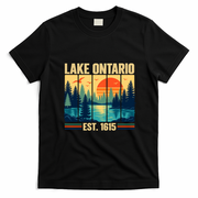 Lake Ontario Est 1615 T-Shirt - Black