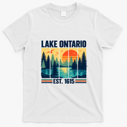 Lake Ontario Est 1615 T-Shirt - White