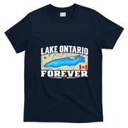Lake Ontario Forever Funny Anti Trump Lake America T-Shirt - Navy Blue