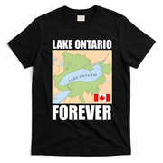 Lake Ontario Forever Funny Anti Lake America T-Shirt - Black
