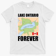 Lake Ontario Forever Funny Anti Lake America T-Shirt - White