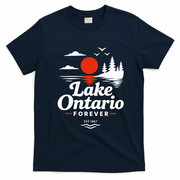 Lake Ontario Forever Est 1867 T-Shirt - Navy Blue