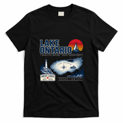 Lake Ontario New York Map Vintage Est 1615 T-Shirt - Black