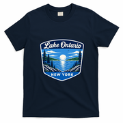 Lake Ontario New York Vintage T-Shirt - Navy Blue