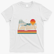 Lake Ontario Sunset Retro Vintage Canada T-Shirt - White