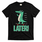 Later Skater Alligator T-Shirt - Black
