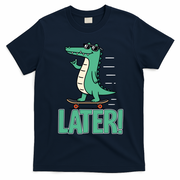 Later Skater Alligator T-Shirt - Navy Blue