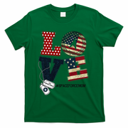 Love Space Force Mom Graduation Proud Space Force Mom T-Shirt - Green