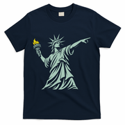 Liberty Throwing Flames T-Shirt - Navy